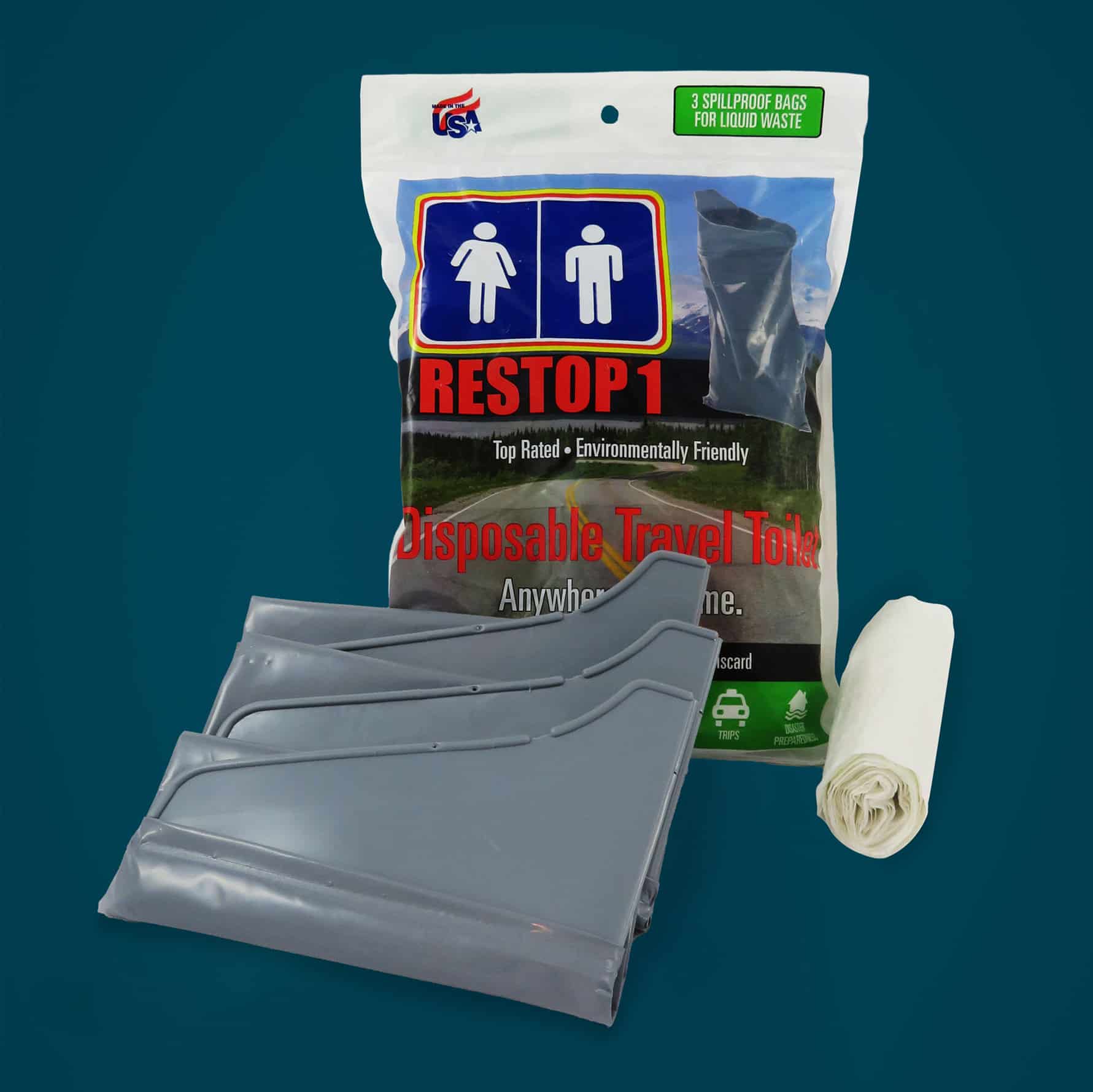 RESTOP1: Disposable Liquid Waste Bag - Cleanwaste